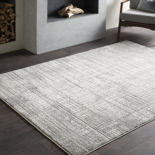 Bridgeton Distressed Modern Gray/Cream Abstract Area Rug & Reviews